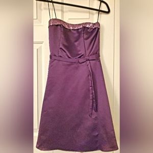 NEW Purple strapless dress
